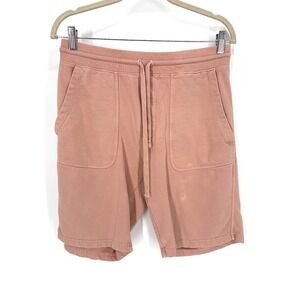 Vince Men's Drawstring Fleece Shorts Mens Small Pink